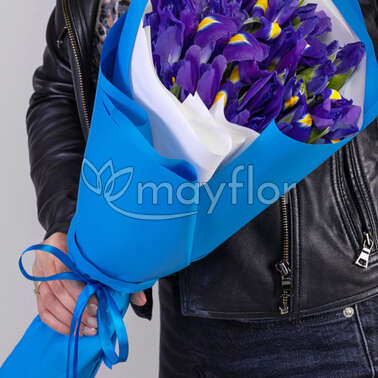 Букет из 29 Ирисов Микс 